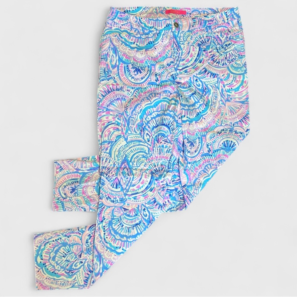 Lilly Pulitzer “Happy as a Clam” Pattern Kelly Skinny Ankle Pant
